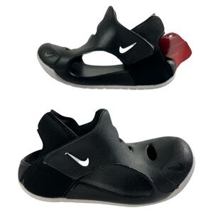 NIKE NWT UNISEX TODDLER SUNRAY PROTECT 3 BLACK STAY PUT CLOSURE SANDAL SZ 7